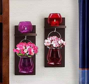 Buy Tied Ribbons Wall Hanging Decoration Wood Wall Shelf With