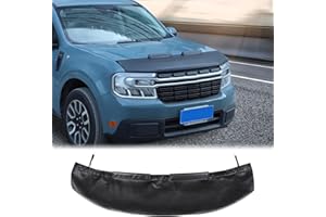 Aunginsy Car Hood Protector Bra Compatible with Ford Maverick 2024 2023 2022 Truck Front Hood Cover Leather Protector Cover Half Hood Bonnet Bra Front Car Cover Mask Hood Shield Exterior Accessories