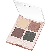 Mineral Fusion Eyeshadow Palette - Four Pressed Powder Shades in Matte, Satin, and Shimmer Finishes - Natural, Lightweight Vegan Eye Makeup - (Glamping)