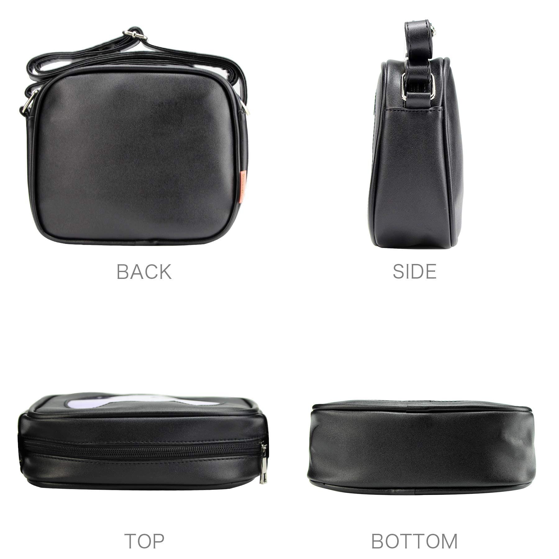 STEAMEDBUN Ita Bag Crossbody Cat Small Ita Purse Pin Display Bag with Insert