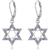 Star of David Earrings Sterling Silver French Clasp Earrings star of david Jewish Jewelry Mother's Day Gifts