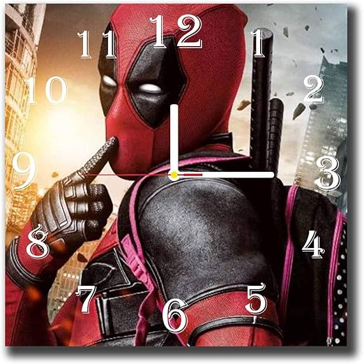 Amazon Com The Deadpool 11 8 Handmade Wall Clock Get Unique Decor For Home Or Office Best Gift Ideas For Kids Friends Parents And Your Soul Mates Home Kitchen