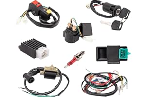 VECKYJL Complete Wiring Harness Kit Coil CDI Regulator Gy6 Wire Harness Fit for 50cc 70CC 90CC 110CC 125cc 4 Stroke Chinese ATV Pit Bike Taotao Go Kart Scooter Scooter Quad Dirt Bike