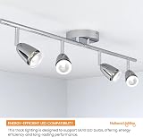 National Lighting Led Ceiling Lights Rotatable 4 Way Chrome GU10 Compatible view 3