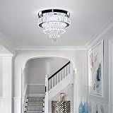 Generic 11.8 Inch Modern Crystal Chandelier LED Ceiling Light 6500K view 2