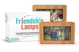 Friendship Lamp Memory Frame Handmade in USA Digital Screen WiFi Touch Lamp LED Light for Long Distance, Connection, Friend Gifts, Relationship, Friendship, Unique Gifts - Set of 2