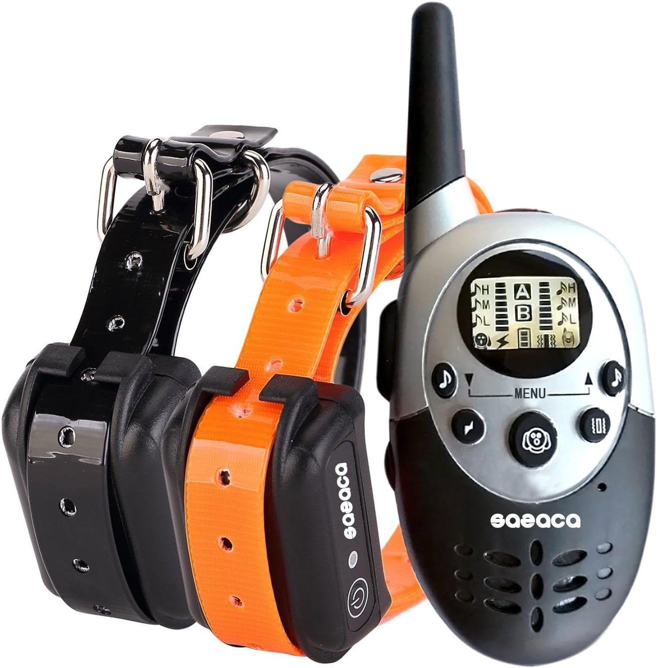 Shock Collar Remote Controlled Dog Training Collar,Rechargeable and Waterproof,All Size Dogs(10Lbs-100Lbs),550(yard) Range
