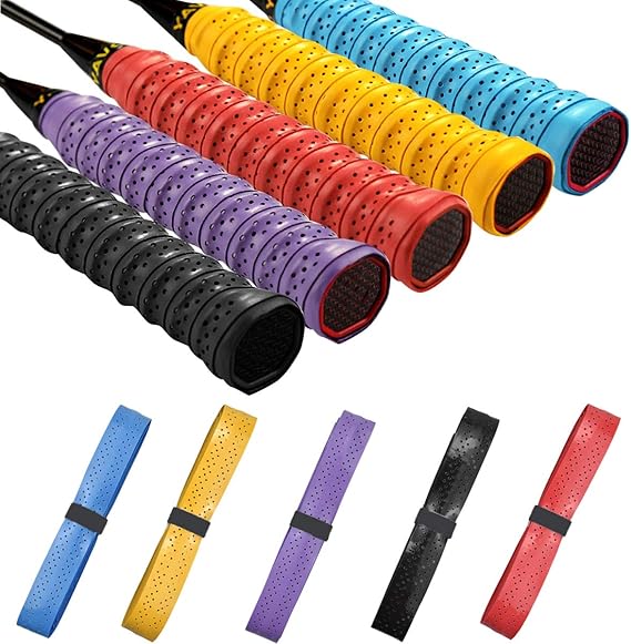 5pcs Tennis Racquet Grips Tape, Anti Slip Badminton Racket Grip Tape