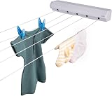 Minky 22m Retractable Washing Line 5 Lines Wall Mounted Indoor Clothes Line view 7