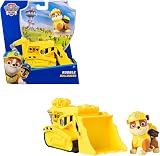 Paw Patrol Rubble Bulldozer Toy Truck with Collectible Action Figure