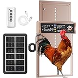 IBKINXX Automatic Chicken Coop Door Solar Powered