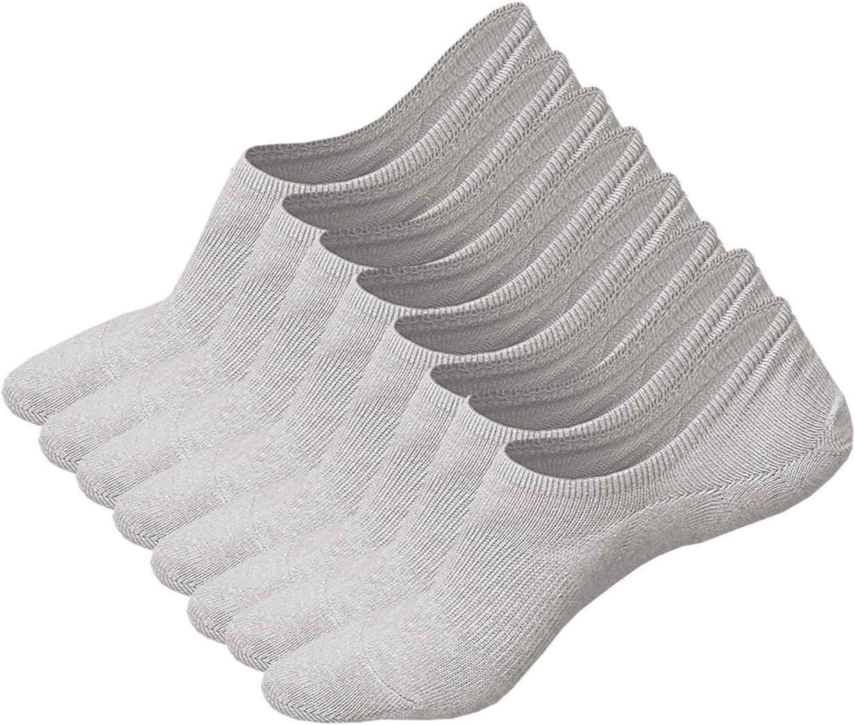 Men's Premium No Show Socks Low Cut Non Slip Boat Liners Pack of 6