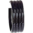 JD'Z COLLECTION Indian Jewelry Glass Bangles for Women Bollywood Plain Glass Bangles Set of 4p Traditional Costume Matching Bracelets Bangles For Women/Girls