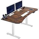 VIVO Electric 63 x 32 in Rustic Standing