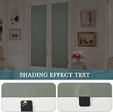 PONY DANCE Portable Door Curtain for French Door Sage Green 30x80 in view 6