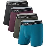 Separatec Mens Underwear with Separate Pouch Moisture Wicking Micro Modal Boxer Briefs Seamless Underwear with Fly 4 Pack