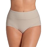 Leonisa SmartShape Thong Slimming High Waisted Compression Panties - Tummy Control Underwear for Women