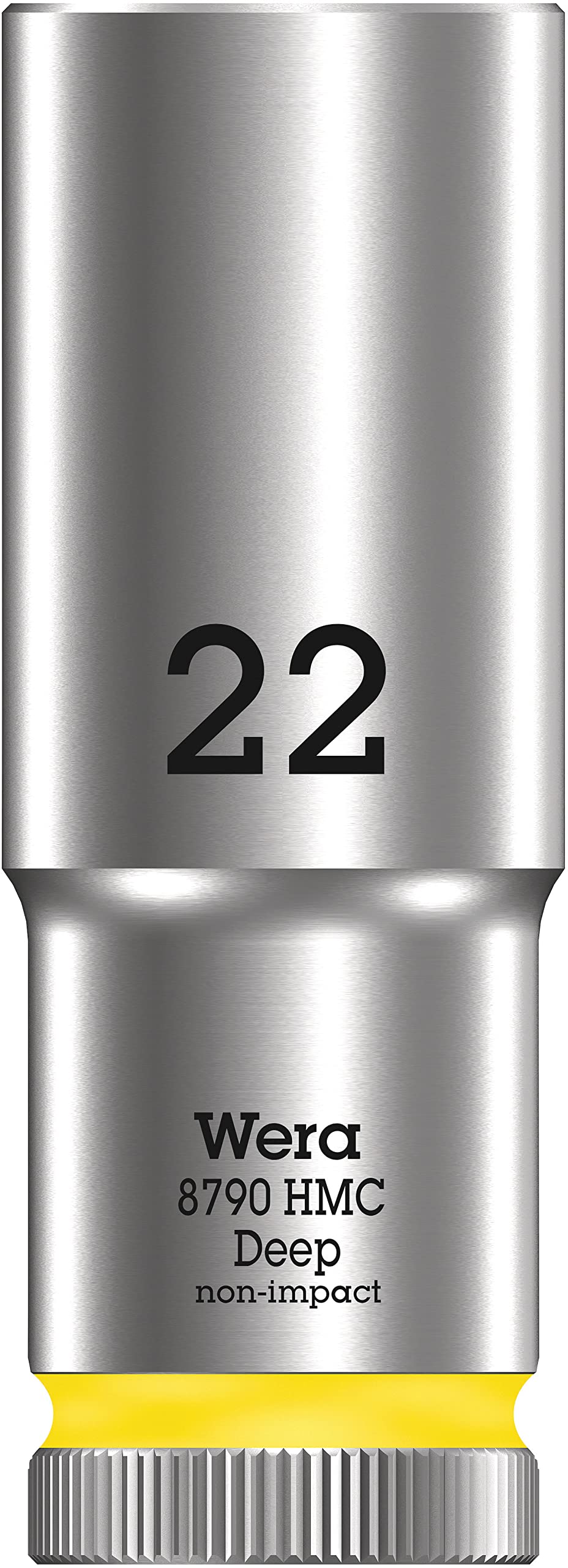 Wera 05004562001 8790 HMC Deep Socket, Light Yellow, 22.0 mm