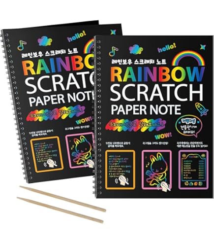 Kit De 30 Piezas De Papel Para Rascar Con Efecto Blanco – Incluye 22 Hojas Y 8 Lápices De Madera, Ideal Para Arte Infantil Y Manualidades