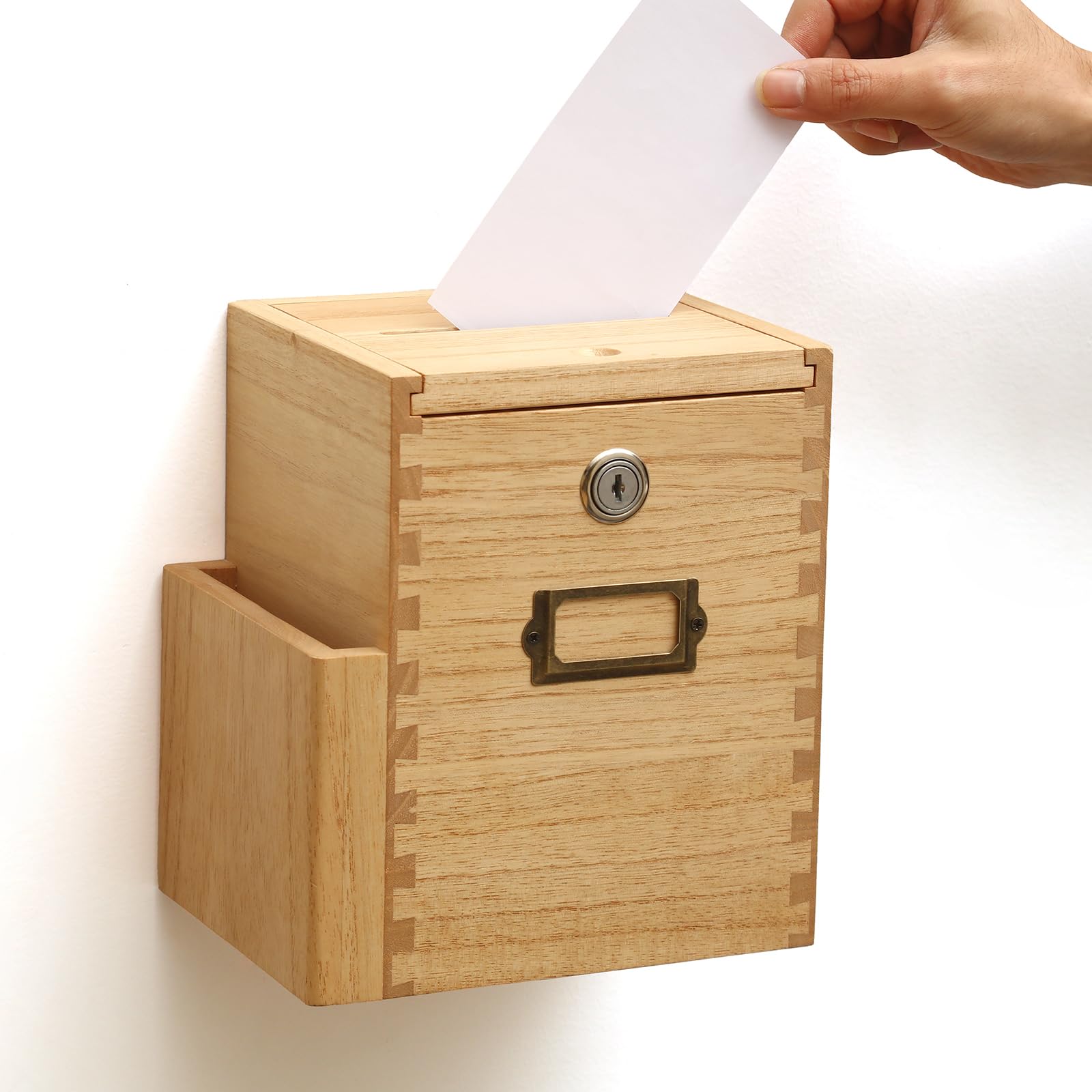 KIRIGEN Vorschlagsbox, Spendenbox mit Schloss, Wahlurne, Natur 2