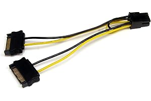StarTech.com 6in SATA Power to 6 Pin PCI Express Video Card Power Cable Adapter - SATA to 6 pin PCIe power (SATPCIEXADAP)