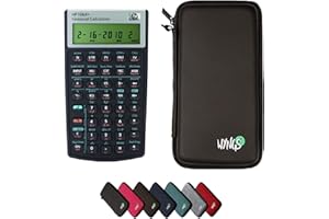 HP 10B II Plus/Hewlett Packard 10BII+ Financial Scientific Calculator + WYNGS Protective Case Black