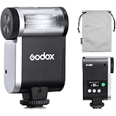 Godox iA32 Flash for Canon/Sony/Fujifilm/Nikon/Panasonic/Olympus | Angle Adjustable, Flat Design, GN15 with 8 Levels Flash Power, CCT 6200K&plusmn;200K Flash, GODOX iA 32 Camera Flash Speedlite
