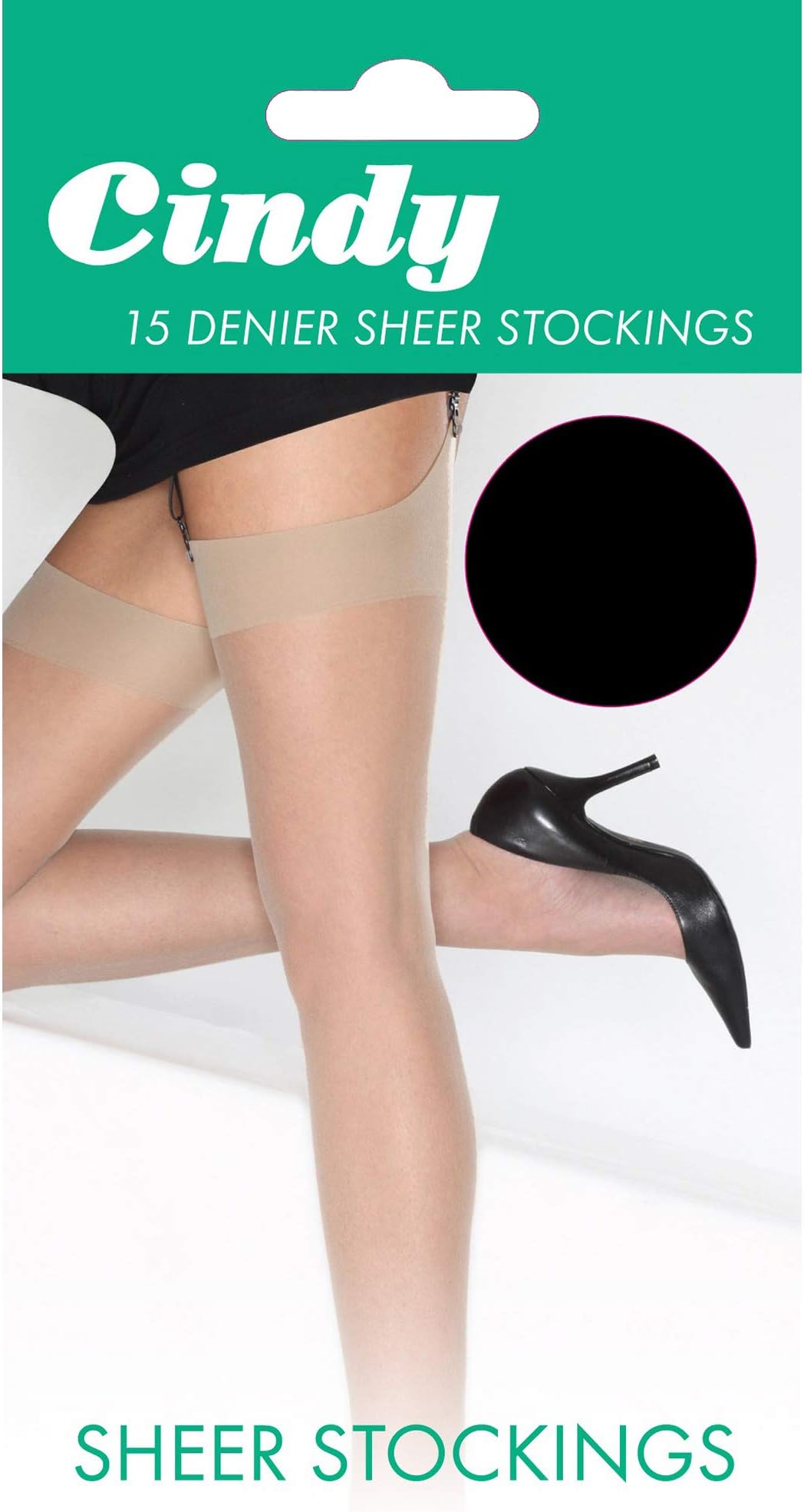 CindyWomens/Ladies 15 Denier Sheer Stockings (1 Pair)