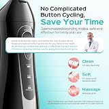 COSLUS Water Dental Flosser 300ML 5 Jet Tips IPX7 Rechargeable Portable view 3