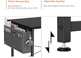 HOMIDEC L Shaped Desk 100CM Computer Desk with Reversible Shelf Office Table view 6