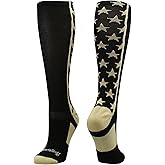 MadSportsStuff All Stars Socks with Stars for Baseball Softball Football Youth and Adult Boys Girls Men Women Over the Calf