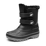 DREAM PAIRS Boys Girls Snow Boots Water-Resistant