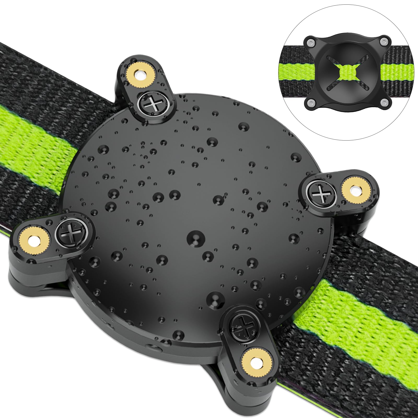 SCALLOP AirTag Dog Collar Holder, IP68 Waterproof, 360° TPU Protection, Ultralight & Mini, Compatible with Apple AirTag, Suitable for Dog & Cat Collars, Attach to Valuables & Bags