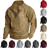 Mens Fashion Hoodies Oversized 1/4 Zip Up Sweatshirt Cowboy Western Aztec Lapel Pullover Casual Long Sleeve Sweater