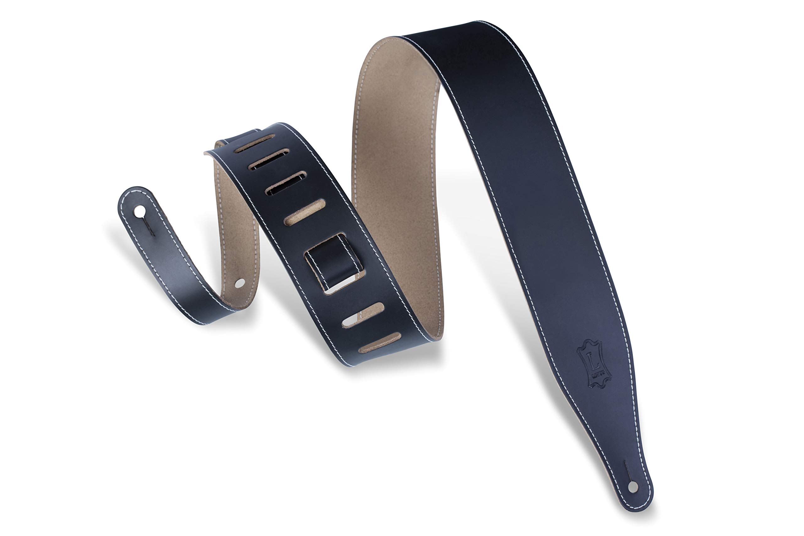 Levy's Leathers Dm17-xl-blk Leather Guitar Strap