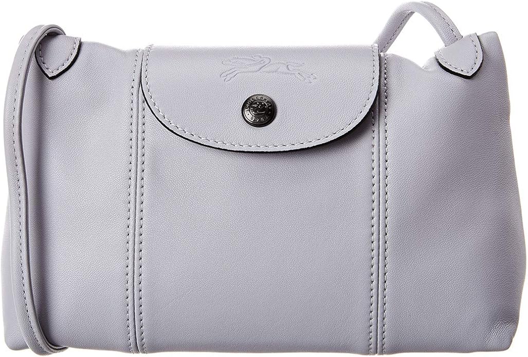 Longchamp Women's Leather Le Pliage Cuir Crossbody Bag Gray Amazon.ca