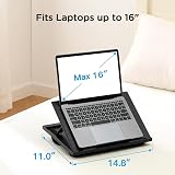 HUANUO Lap Desk with Cushion, 14.8x11 inch, 8 Angles, Portable Laptop Tray view 5
