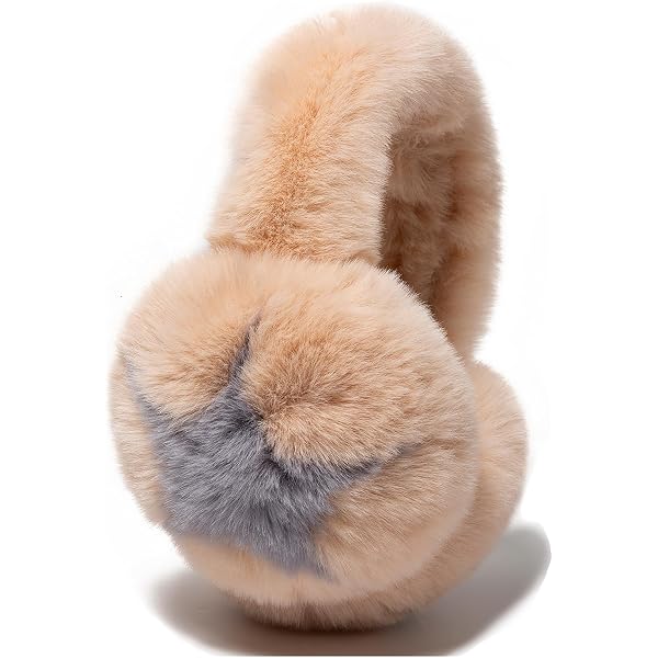 Bagkeak Winter Warm Earmuffs for Women Soft Faux Fur Cute 