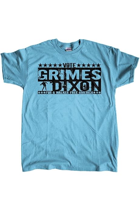 Men S Daryl Dixon Be Safe Rick Grimes The Walking Dead T Shirt Small Blue Amazon Com