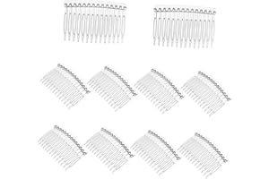 KESYOO 10pcs Transparent Plastic Hair Side Combs with 14 Teeth Bridal Wedding Veil Hair Clips for Women And Girls