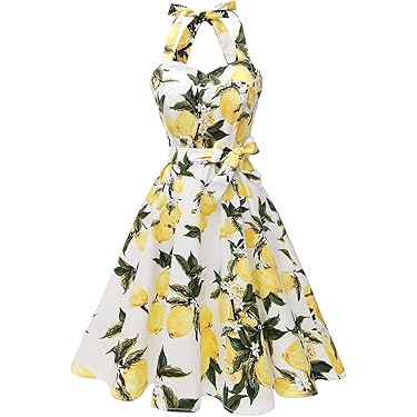 party midi dress Orvila Women Summer Solid Short Sleeve Knee Length Dress V-Neck Button Down  A-Line Swing Party Midi Dress (Beige,S) at Amazon Women's Clothing store main image 1