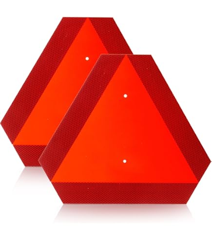 Amazon.com : (2 Pack) Slow Moving Vehicle Triangle Safety
