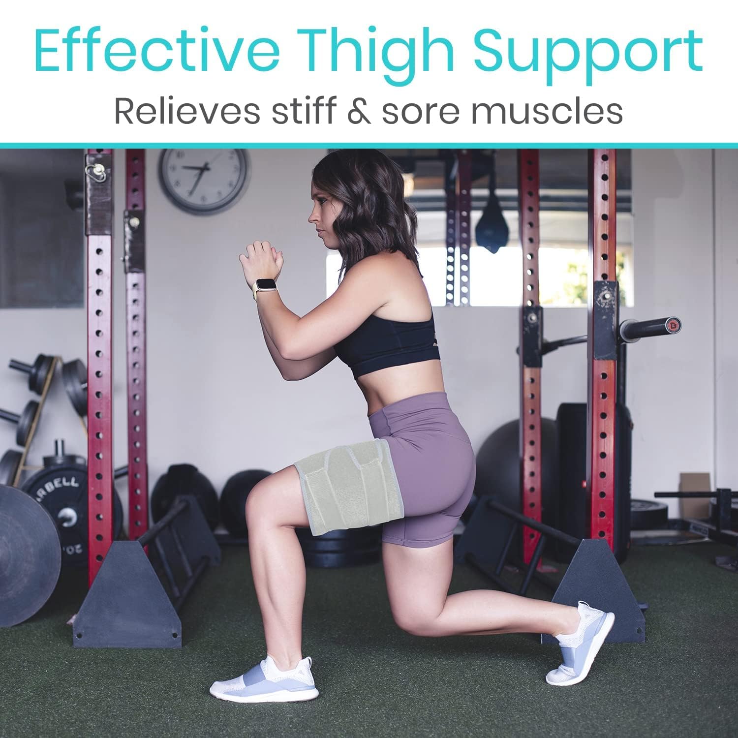 Mua Vive Thigh Brace - Hamstring Quad Wrap - Adjustable Compression ...