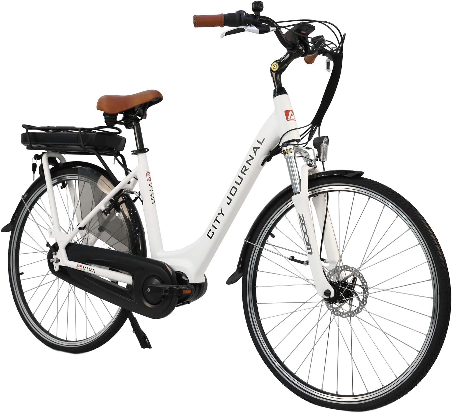 AsVIVA Bicicleta eléctrica para mujer holandesa de 28 ...