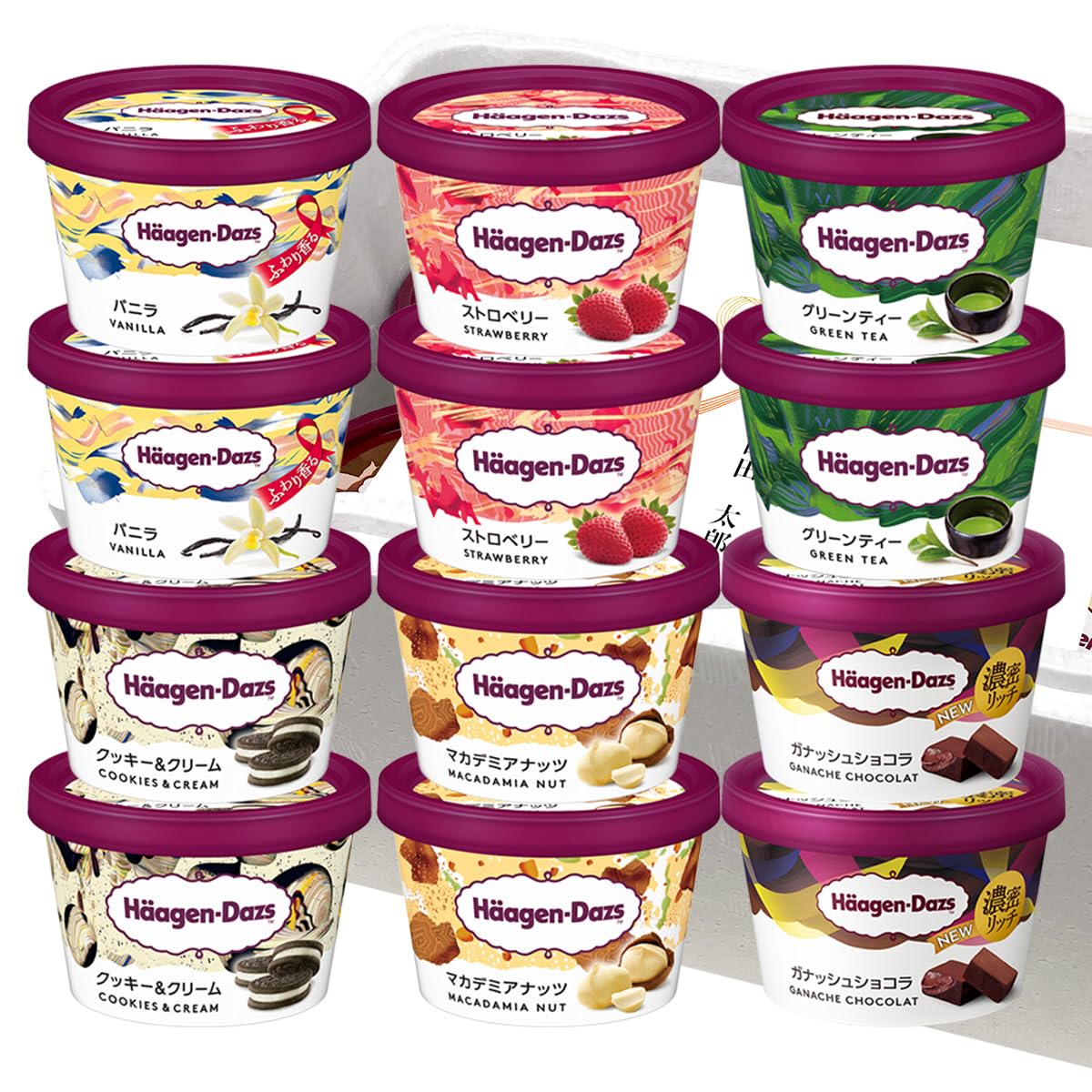 【HD】ハーゲンダッツ ミニカップ Aセット バラエティ６種セット各２個入 ギフト設定対応商品画像