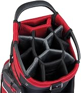 TaylorMade Pro 6.0 Cart Bag with Key Lock Base and 9 Pockets view 2