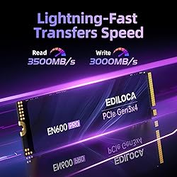 Ediloca EN600 PRO SSD 2TB PCIe 3.0 Gen 3x4, NVMe