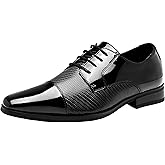 Jousen Mens Dress Shoes Tuxedo Patent Oxford Classic Comfortable Dress Shoes for Men