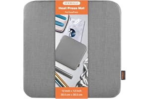 DOOHALO Heat Press Mat for Cricut Easy Press Craft Iron-on Mat for Power Heat Press Machine for Craft Vinyl Ironing Insulation Transfer T Shirts and HTV Vinyl Project