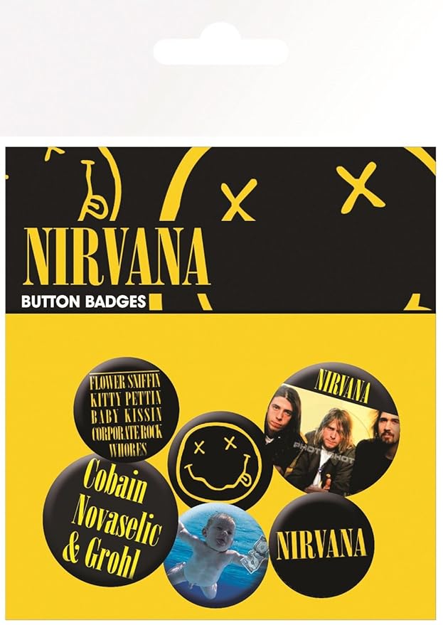 GB eye Button-Set Nirvana Smiley